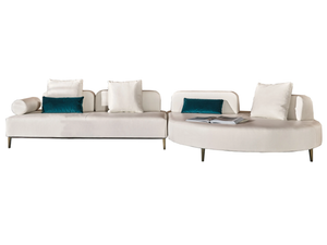 DENVER - Modular leather sofa _ Bontempi Casa